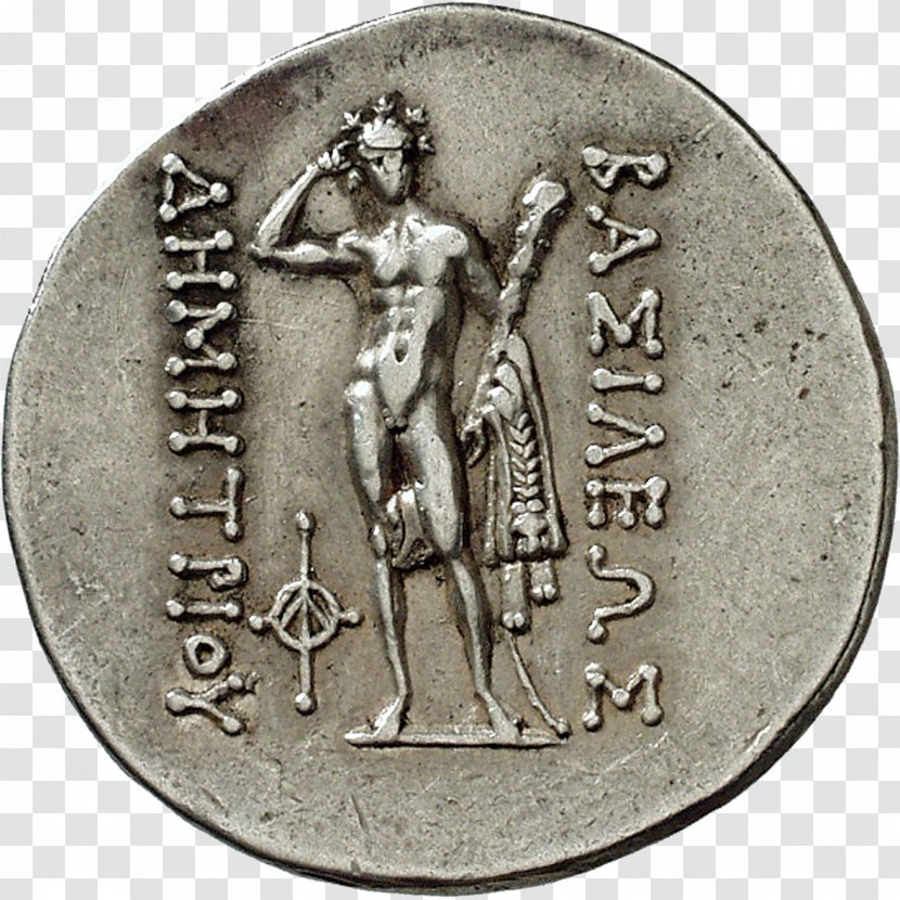 Coin Vergina Bactria Hellenistic Period Macedonia - Tetradrachm Transparent PNG