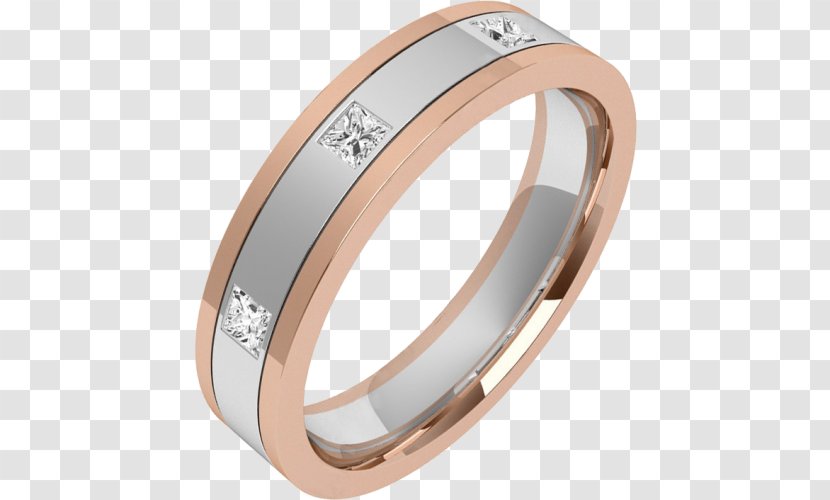 Wedding Ring Engagement Gold Diamond - Silver - Set Transparent PNG