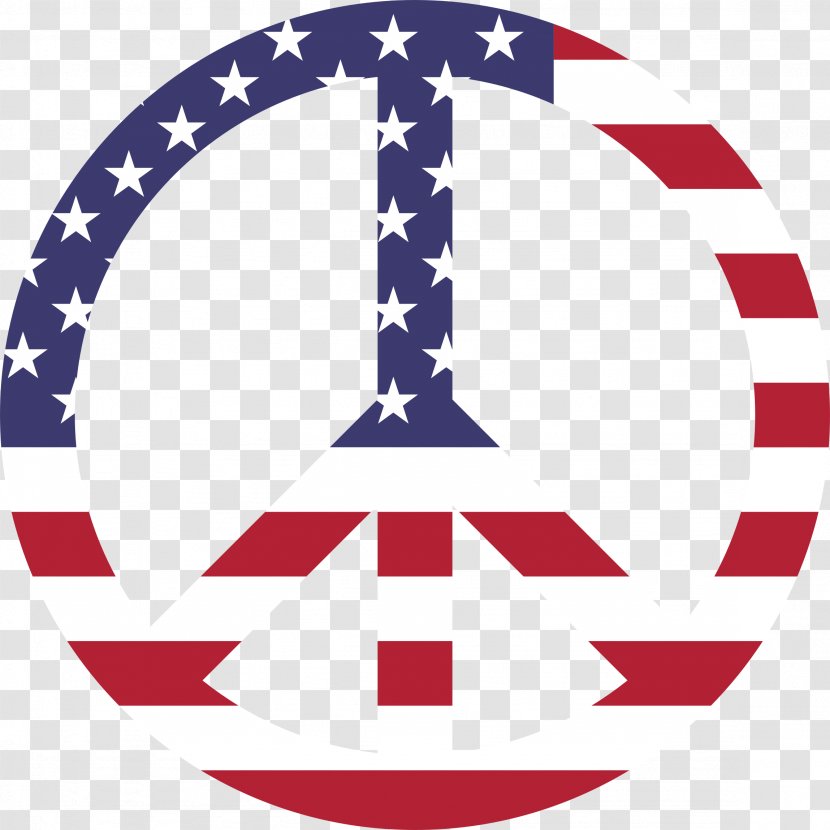 Flag Of The United States Peace Symbols - Allu Arjun Transparent PNG