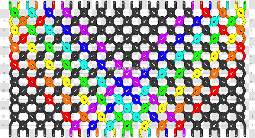 Friendship Bracelet Bead Pattern - Scouting Transparent PNG