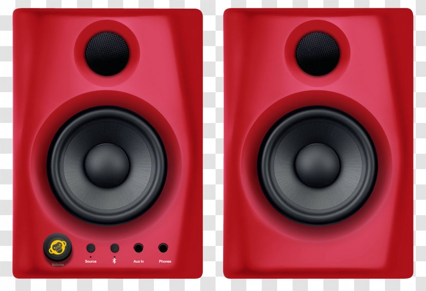 Studio Monitor Loudspeaker Monkey Gibbon Tweeter - Electronic Device - Red Bluetooth Speaker Transparent PNG