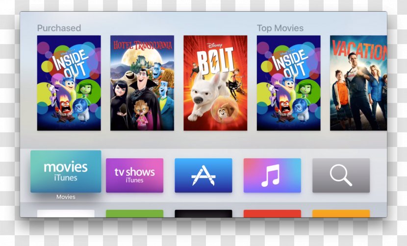 Television Apple TV (4th Generation) User Interface - Program Transparent PNG