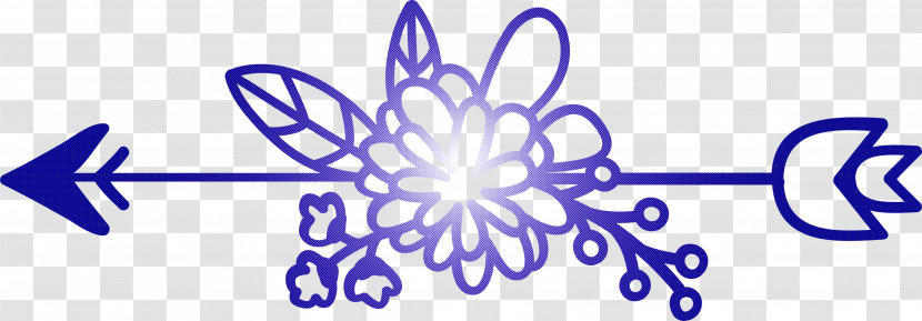 Boho Arrow Flower Arrow Transparent PNG