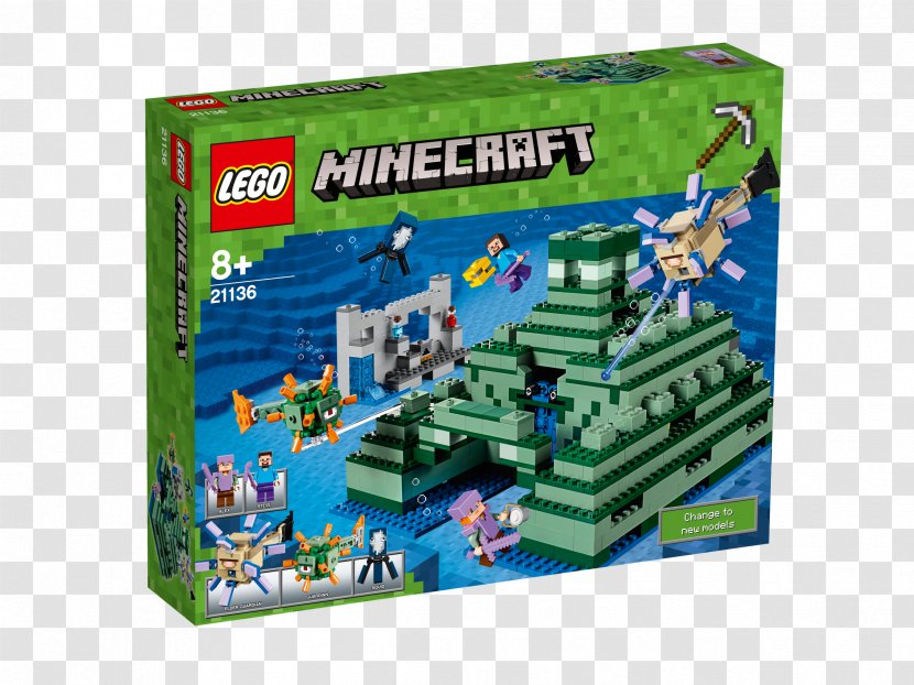 LEGO 21136 Minecraft The Ocean Monument Lego Toy - 21116 Crafting Box - Minifigure Transparent PNG