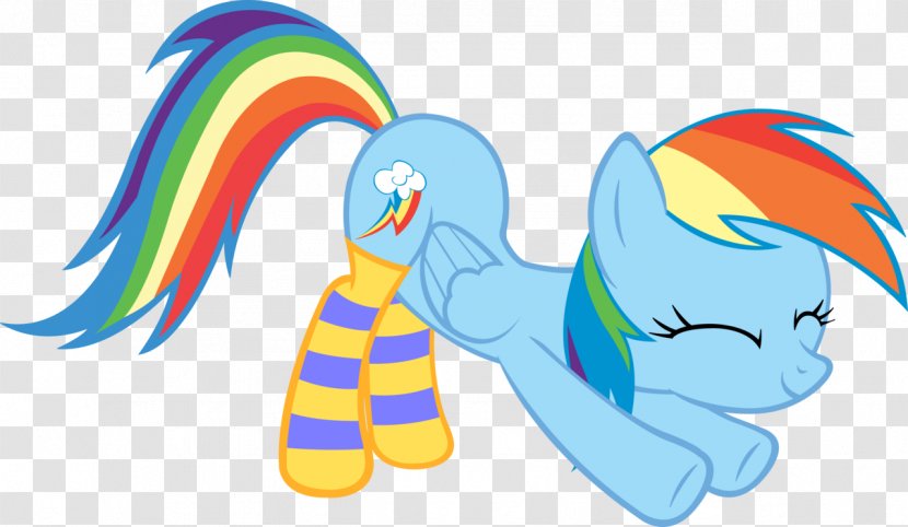 Rainbow Dash Pony Sock BronyCon Knee Highs - Art Transparent PNG
