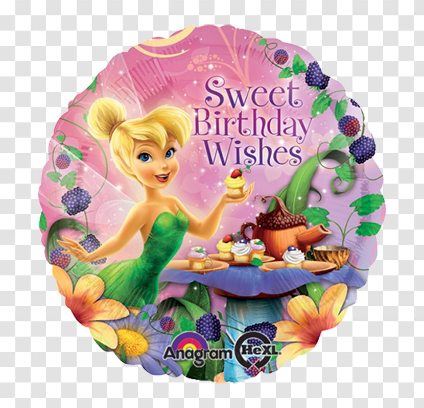 Tinker Bell Disney Fairies Birthday Balloon Party - Flower Bouquet - Wish Transparent PNG