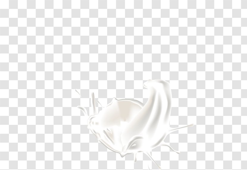 White Pattern - Monochrome - Free Milk Splash Pull Material Transparent PNG