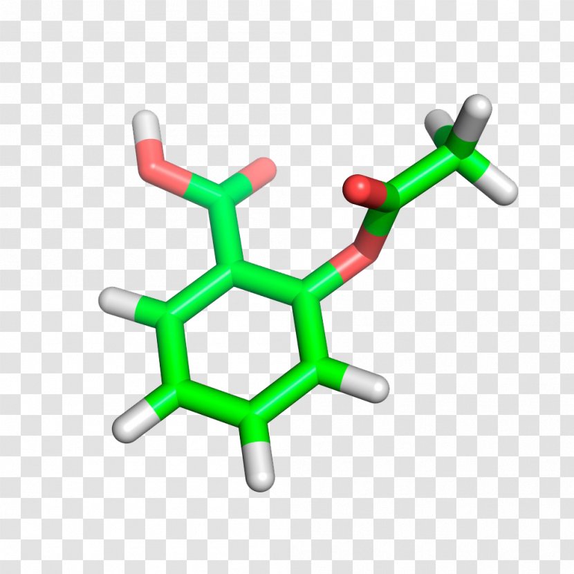 Aspirin Molecular Graphics Pharmaceutical Drug Molecule Modelling - Stock Photography - Science And Technology Transparent PNG