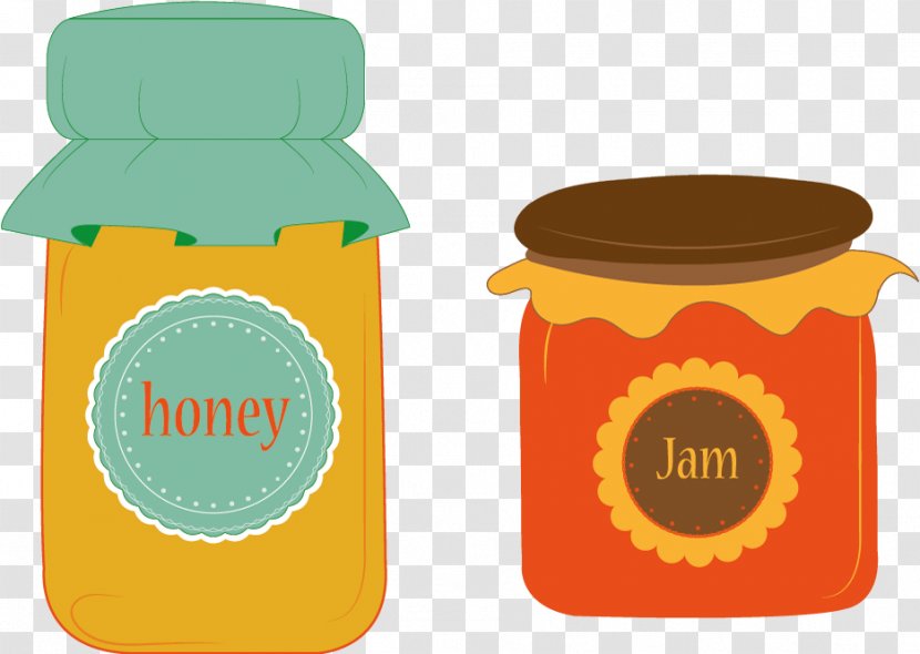 Marmalade Varenye Fruit Preserves Bottle Honey - Coffee Cup - Vector And Jam Jars Transparent PNG