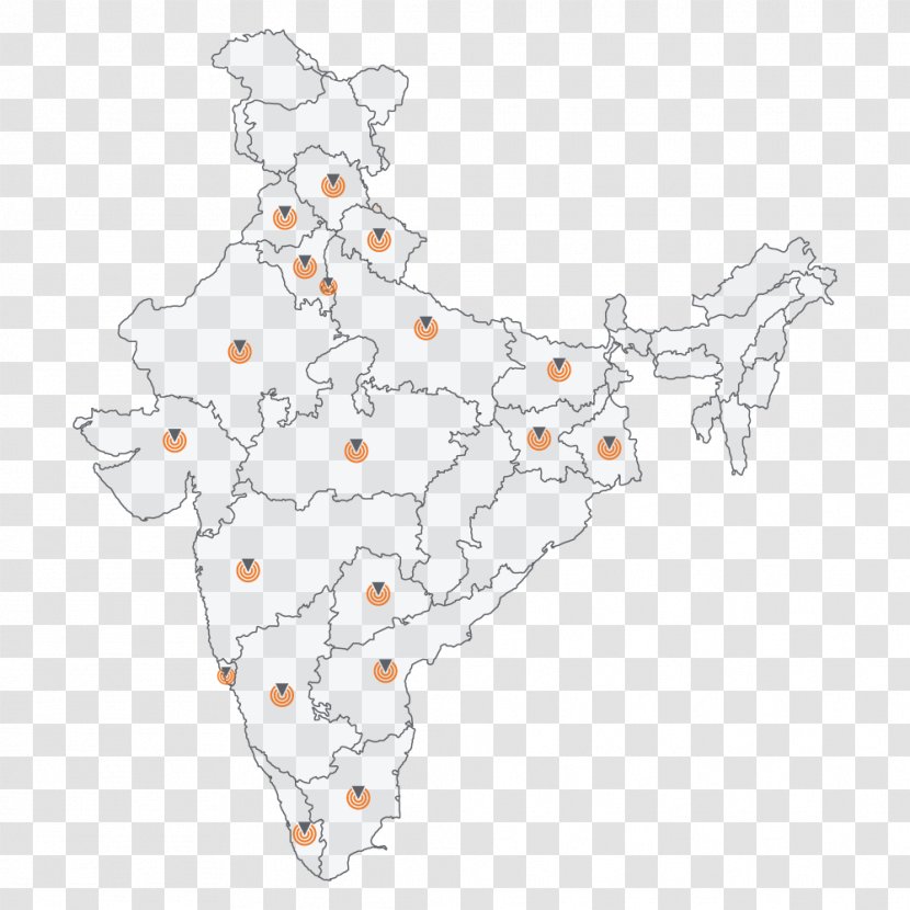 Map India Line Point - Politics - Gps Location Transparent PNG