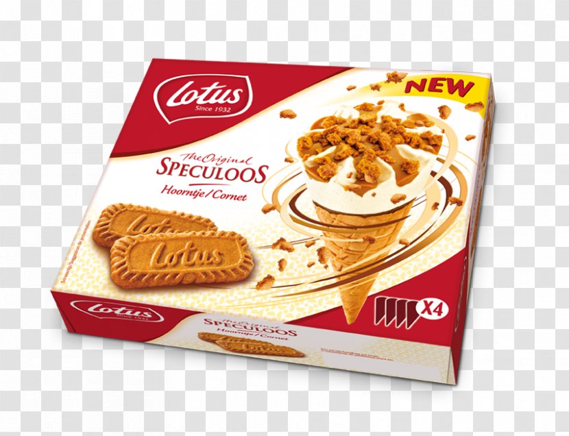 Speculaas Ice Cream Cones Lotus Bakeries Frozen Dessert - Wafer Transparent PNG
