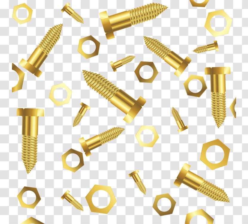 Self-tapping Screw Nut Bolt Nail - Metal Transparent PNG