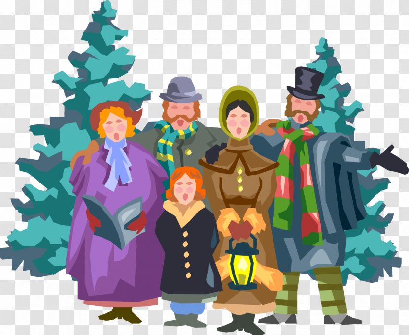 A Christmas Carol We Wish You Merry - Singing - 19th Century Genre Painting People In America Transparent PNG