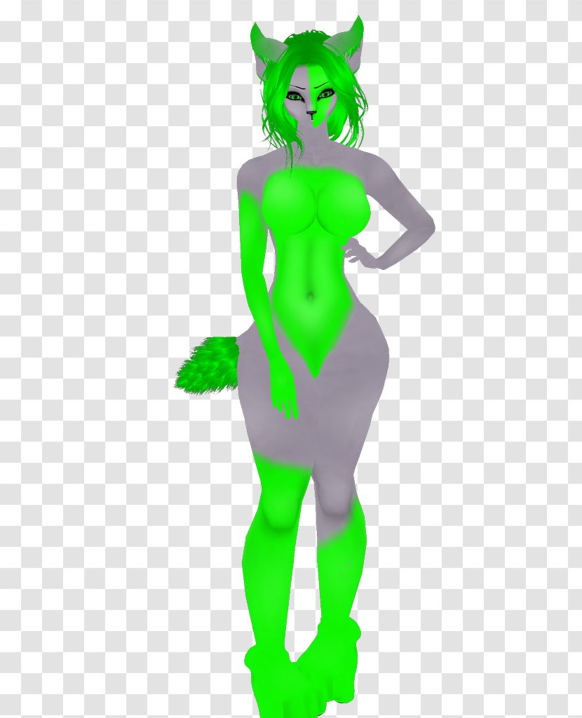 Cat Tail Costume Legendary Creature Plant - Green Transparent PNG