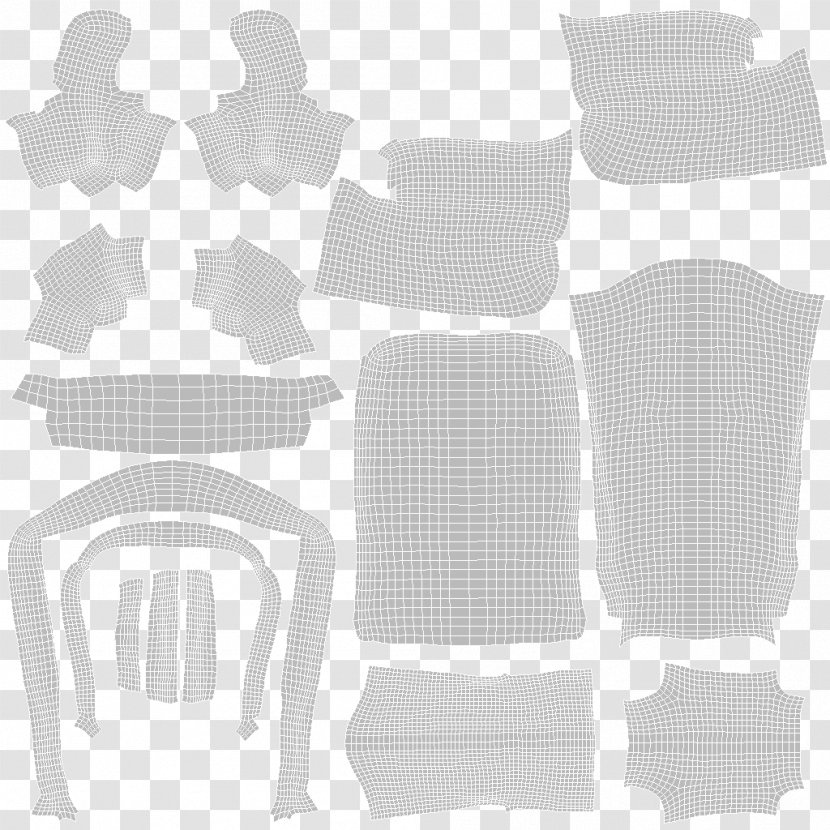 White Angle - Grey - Armchair Transparent PNG