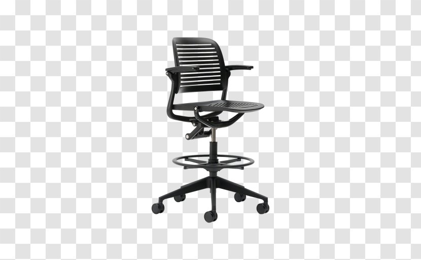 Office & Desk Chairs Steelcase Stool Swivel Chair - Armrest Transparent PNG