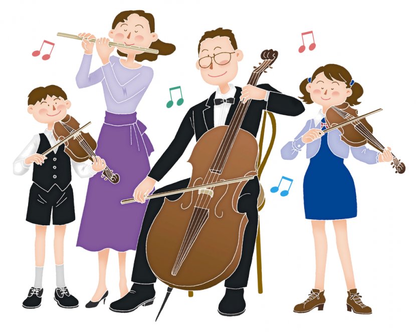Musical Instruments Family Violin Cello - Heart - Playing Transparent PNG