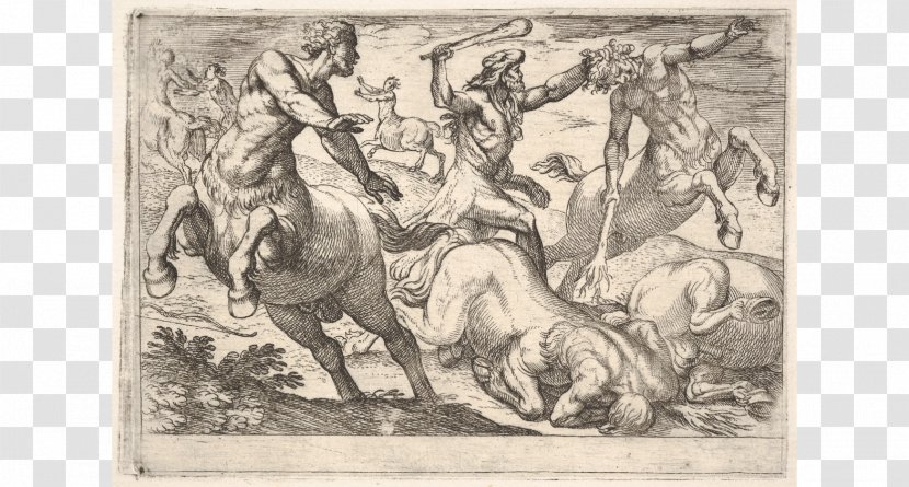 Heracles And Nessus Deianira Centaur Hercules - Horse Transparent PNG