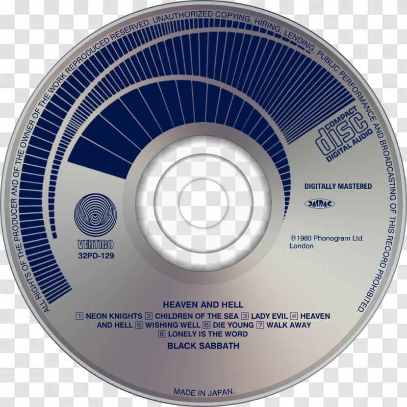Compact Disc Alchemy: Dire Straits Live Black Sabbath Bloody - Frame Transparent PNG
