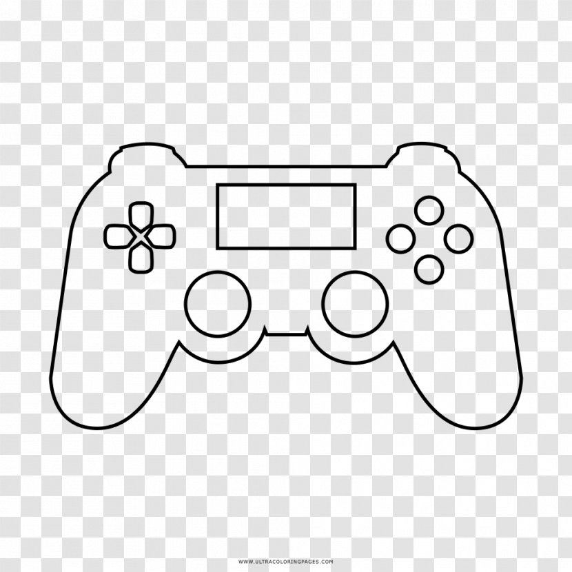 PlayStation Drawing Game Controllers Line Art Video - Area - Gamepad Transparent PNG