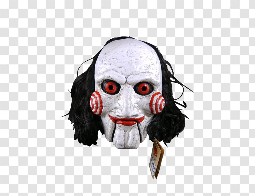 Jigsaw Billy The Puppet Mask - Headgear Transparent PNG