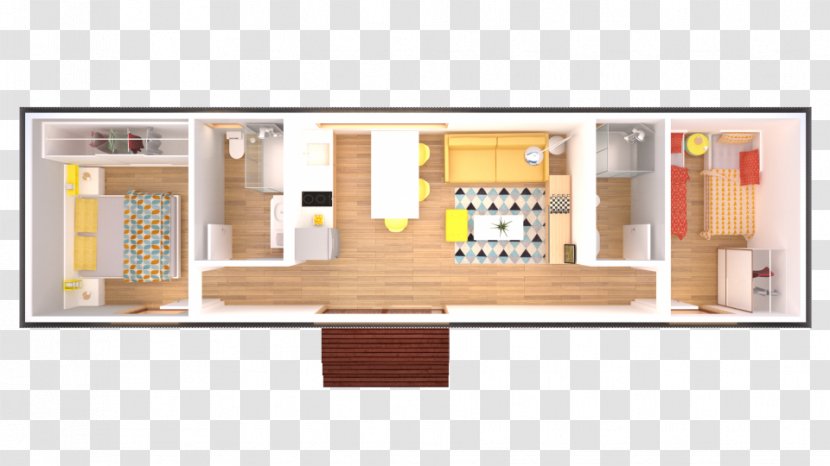 Square Meter Bedroom Bungalow Floor Plan - Ecohouse Transparent PNG