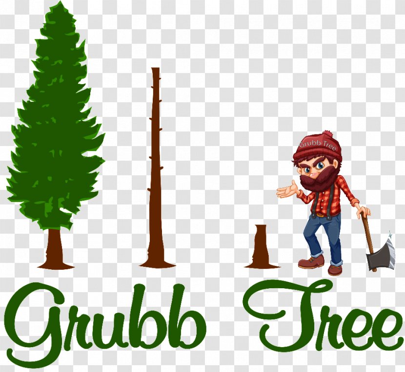 Grubb Tree Lumberjack Arborist Shaping - Logo - Hawthorne Button Transparent PNG