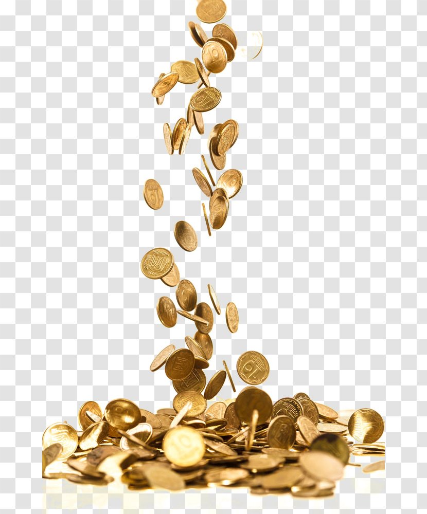 Gold Coin Stock Photography Royalty-free - Saving - Falling Transparent PNG