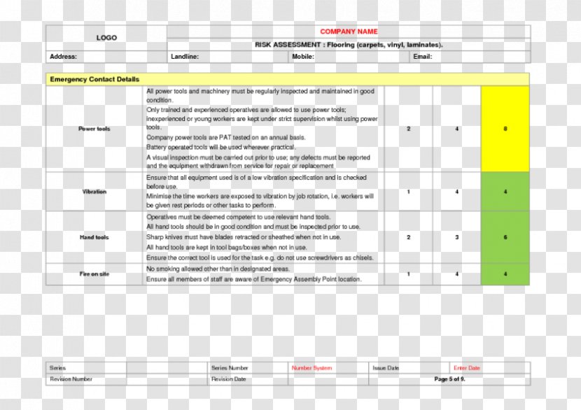 Screenshot Safety Computer Software Risk Assessment COSHH - Grinding - Analysis Transparent PNG