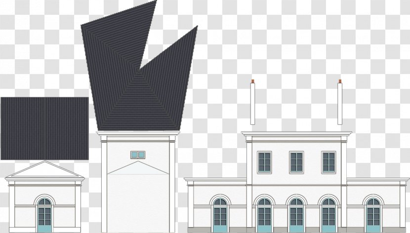 Facade Architecture Building House Roof - Factory Transparent PNG