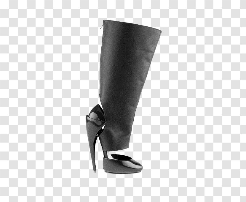 Shoe High-heeled Footwear Designer - Riding Boot - Black Simple Boots Transparent PNG