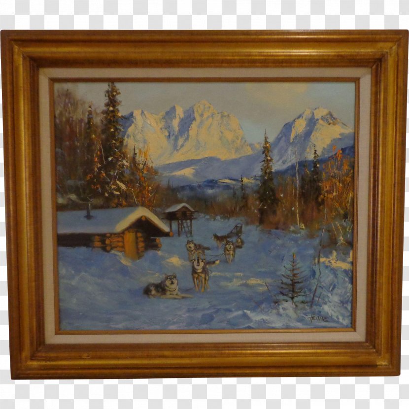 Still Life Oil Painting Alaska - Mushing - Paint Transparent PNG