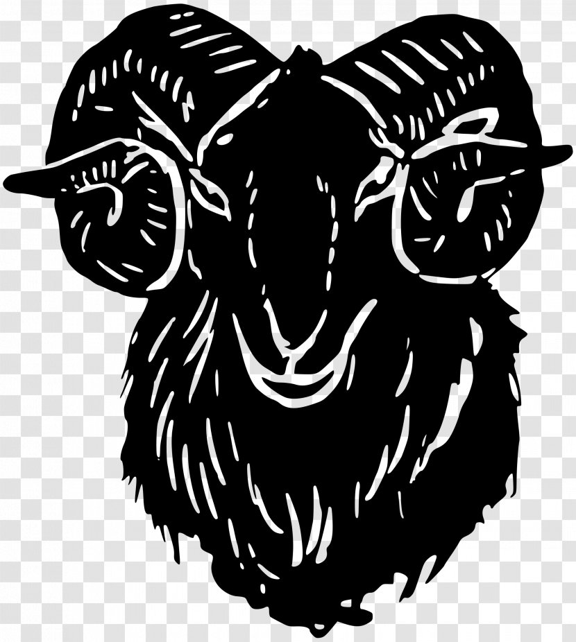 Goat Sheep Drawing Clip Art - Dog Like Mammal Transparent PNG