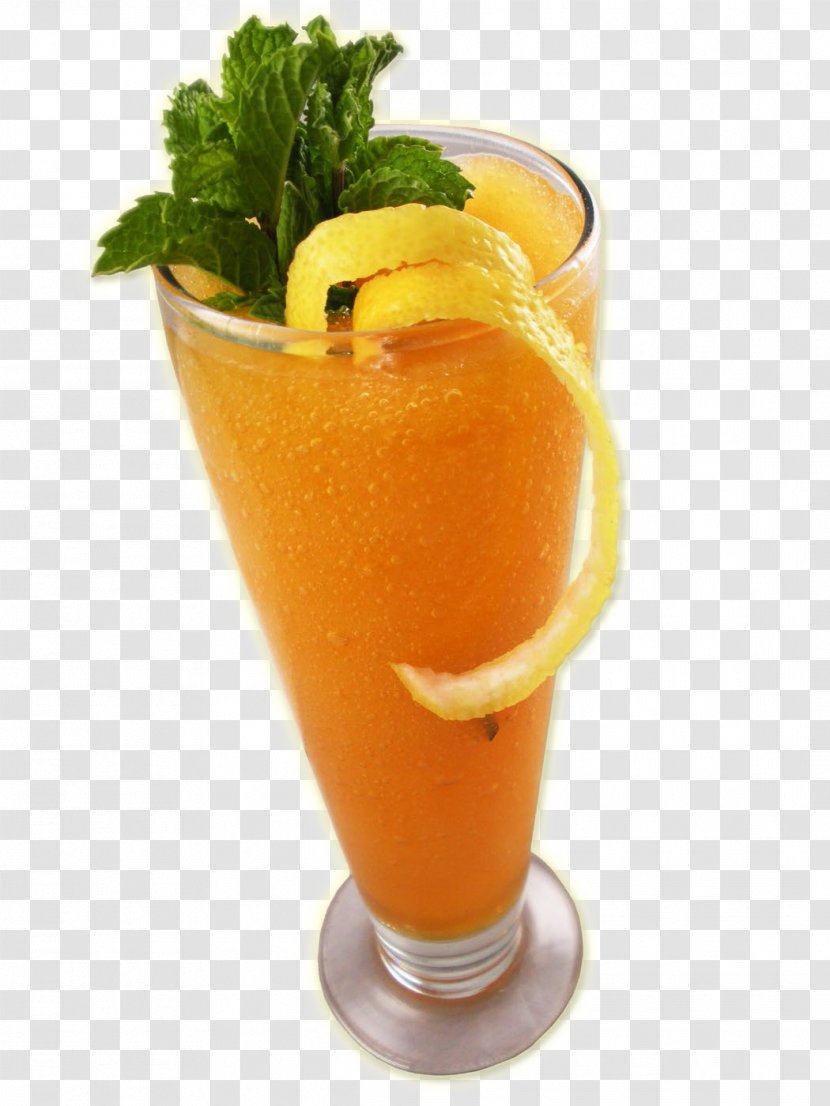 Juice Orange Drink Cocktail Garnish Health Shake Non-alcoholic - Nonalcoholic - Citron Transparent PNG