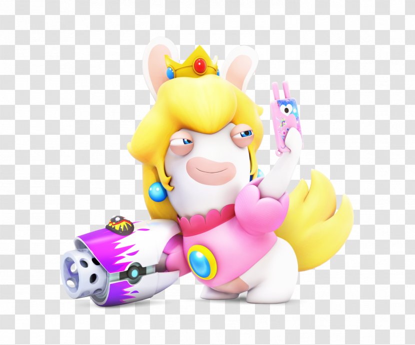 Mario + Rabbids Kingdom Battle Princess Peach Luigi Toad & Yoshi - Yellow Transparent PNG