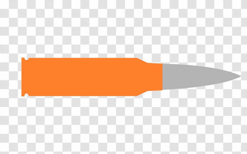Throwing Knife Utility Knives Line - Orange - Bullet Clipart Transparent PNG