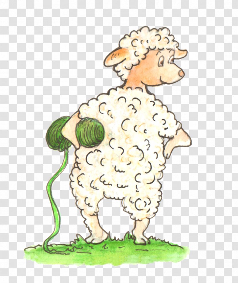 Cat Sheep Illustration Dog Mammal - Cartoon - Organism Transparent PNG