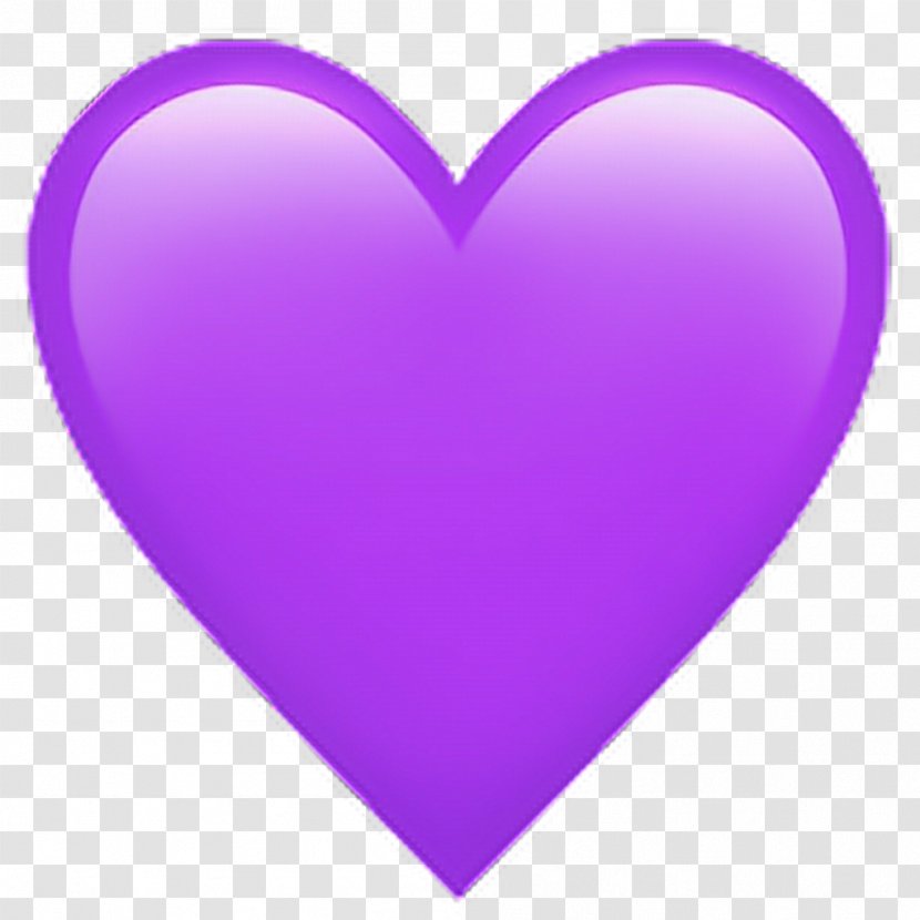 Emoji Sticker Heart Color Emoticon - Facebook Icon Pink Purple Transparent PNG
