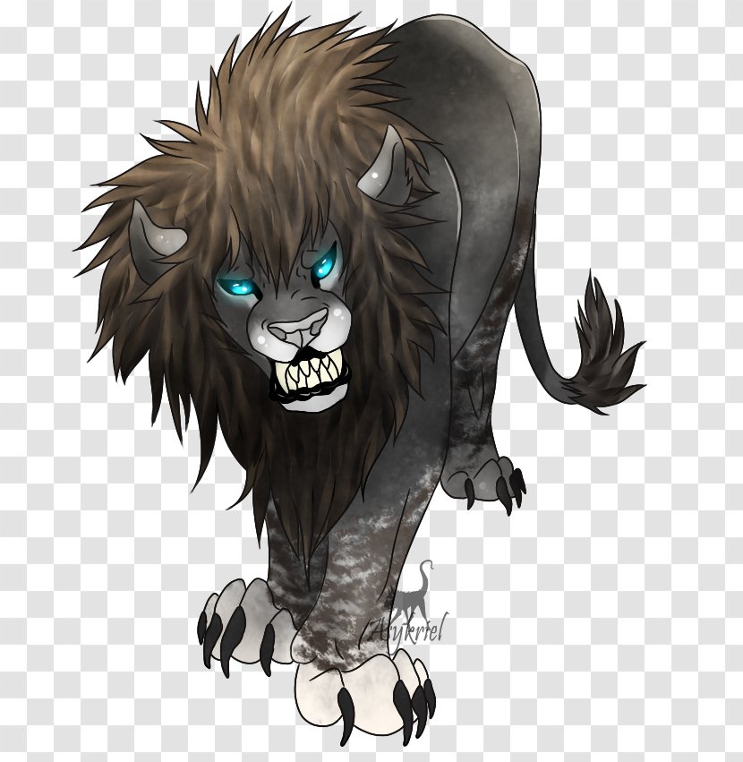 Werewolf Cat Cartoon Demon - Fictional Character Transparent PNG