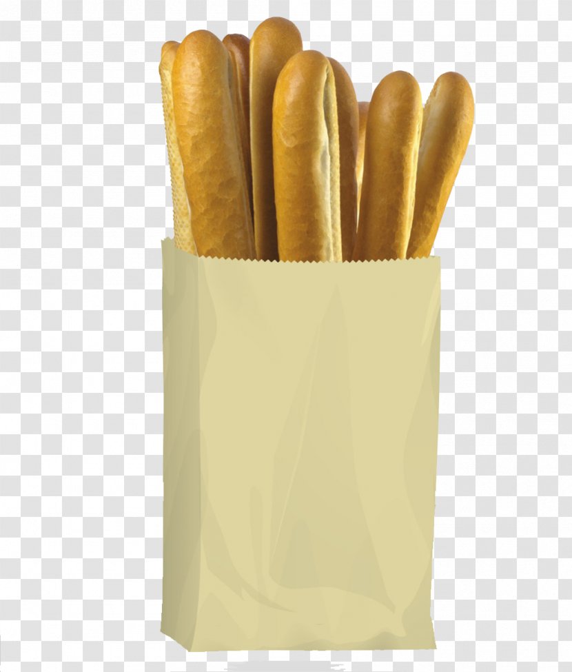 Baguette Breadstick Paper - Bag - Article Bagged Bread Transparent PNG
