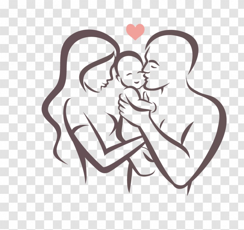 Family Happiness Parent Symbol - Watercolor Transparent PNG