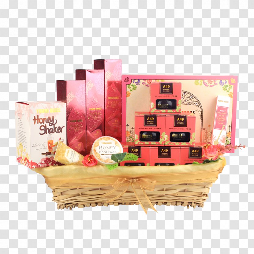Food Gift Baskets Hamper - Basket - Longgan Transparent PNG
