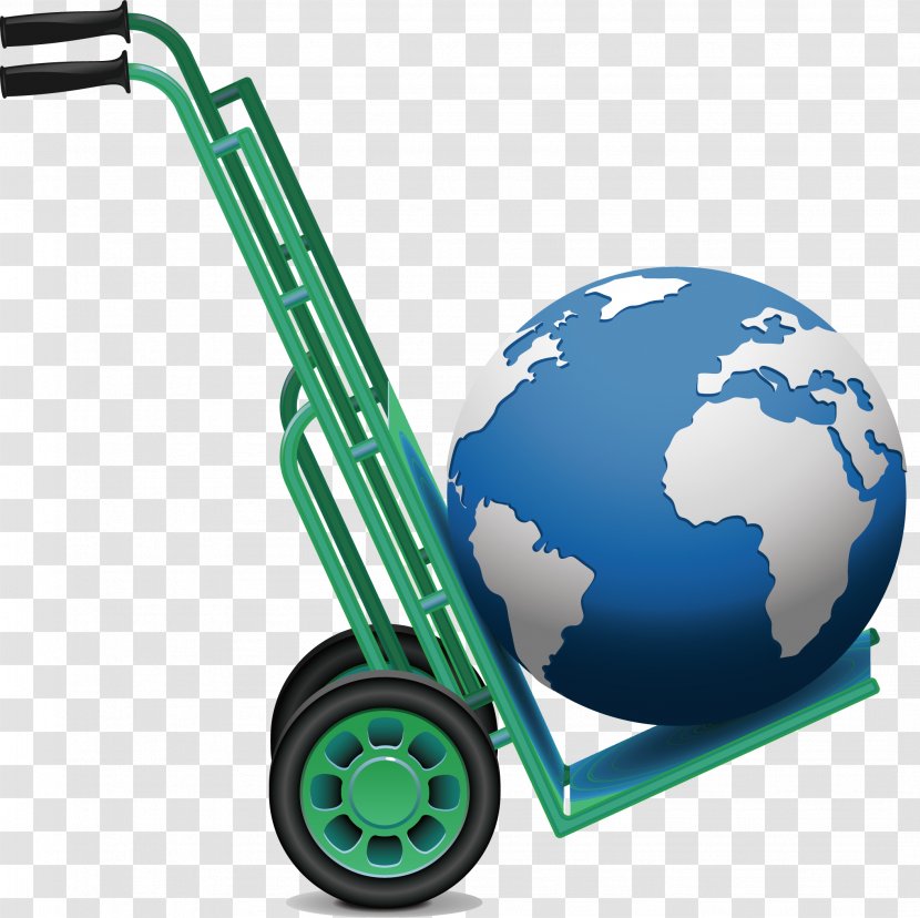 Logistics Freight Transport Courier Cargo - Forwarding Agency - Earth Vector Element Transparent PNG