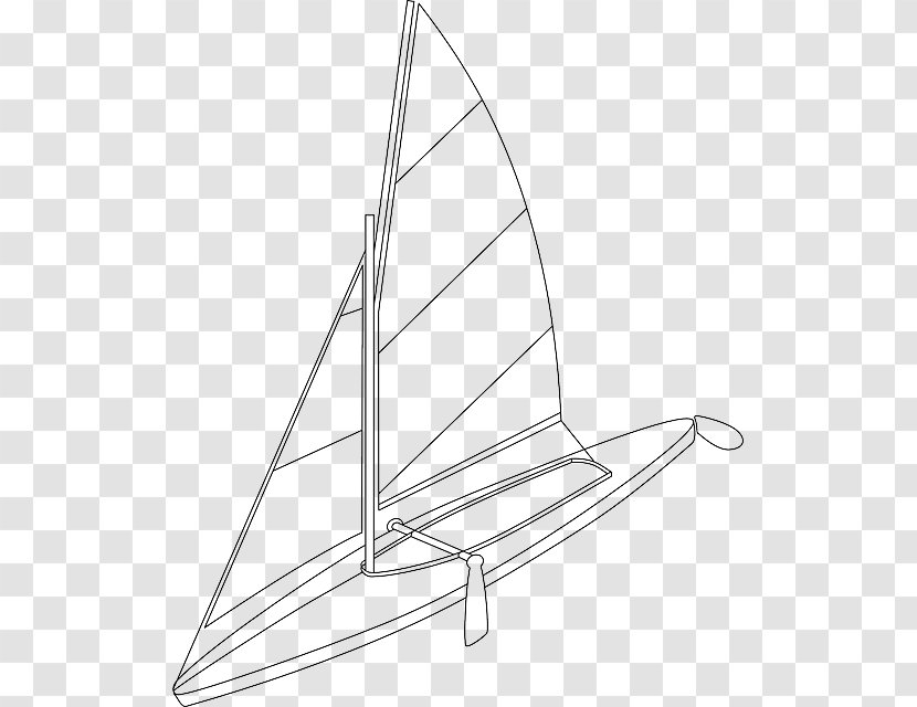 Sail Boat Pontoon Ship Clip Art - Proa Transparent PNG