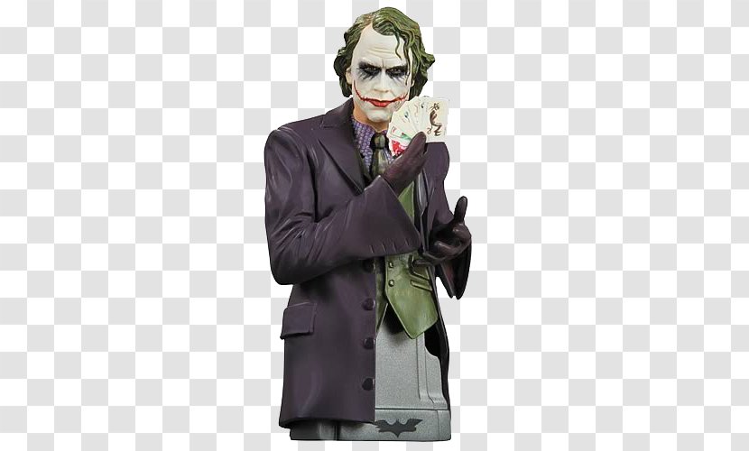 Joker The Dark Knight Batman Heath Ledger Bust - Comic Book Transparent PNG