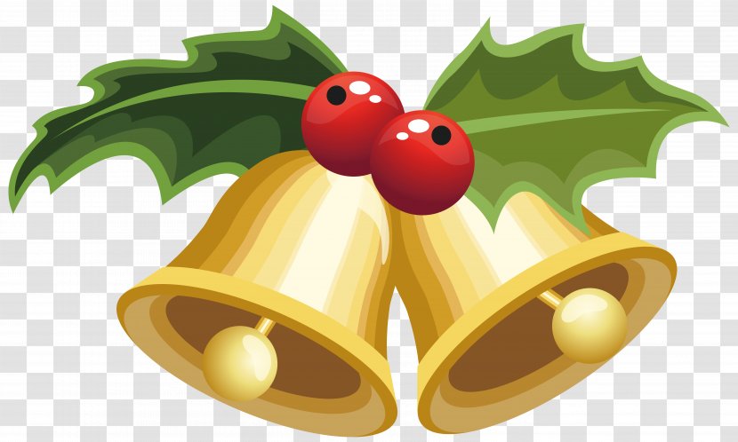 Mistletoe Christmas Viscum Album Common Holly Clip Art - Bells With Clipart Image Transparent PNG