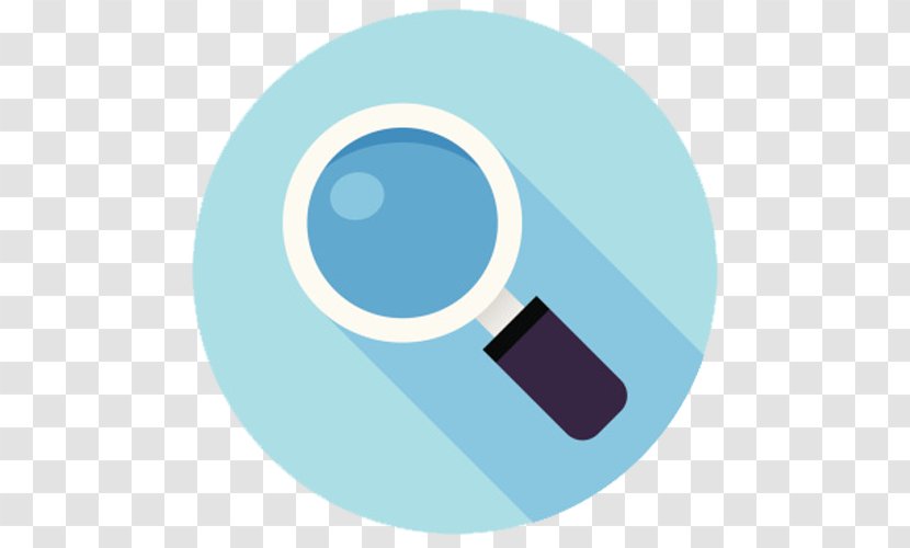 Magnifying Glass - Threedimensional Space - Blue Transparent PNG