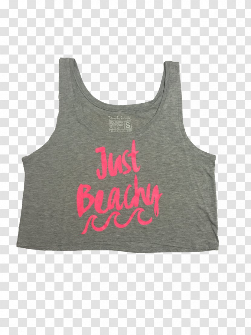 T-shirt Gilets Sleeveless Shirt Font - Beach Wear Transparent PNG