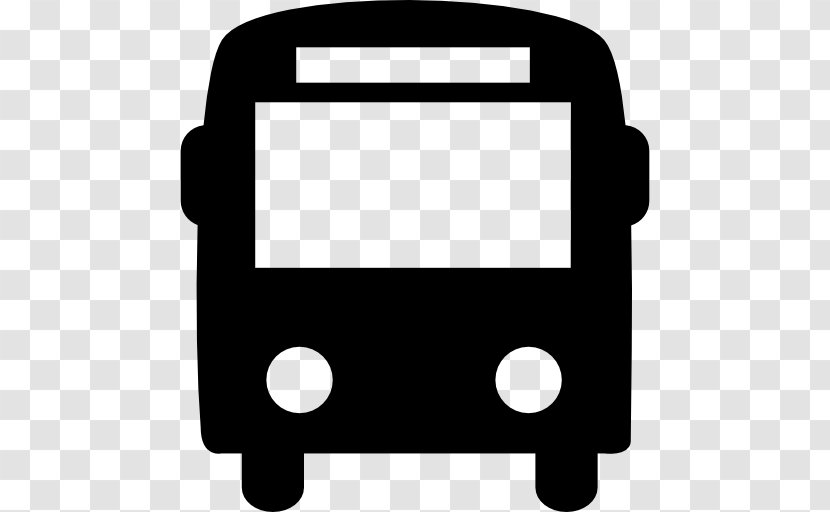 Bus Stop Transport - Black - Vector Transparent PNG