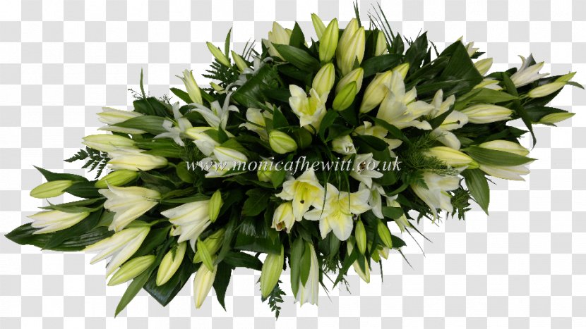 Floral Design Cut Flowers Coffin Funeral - Lilium - Glossy Butterflys Transparent PNG